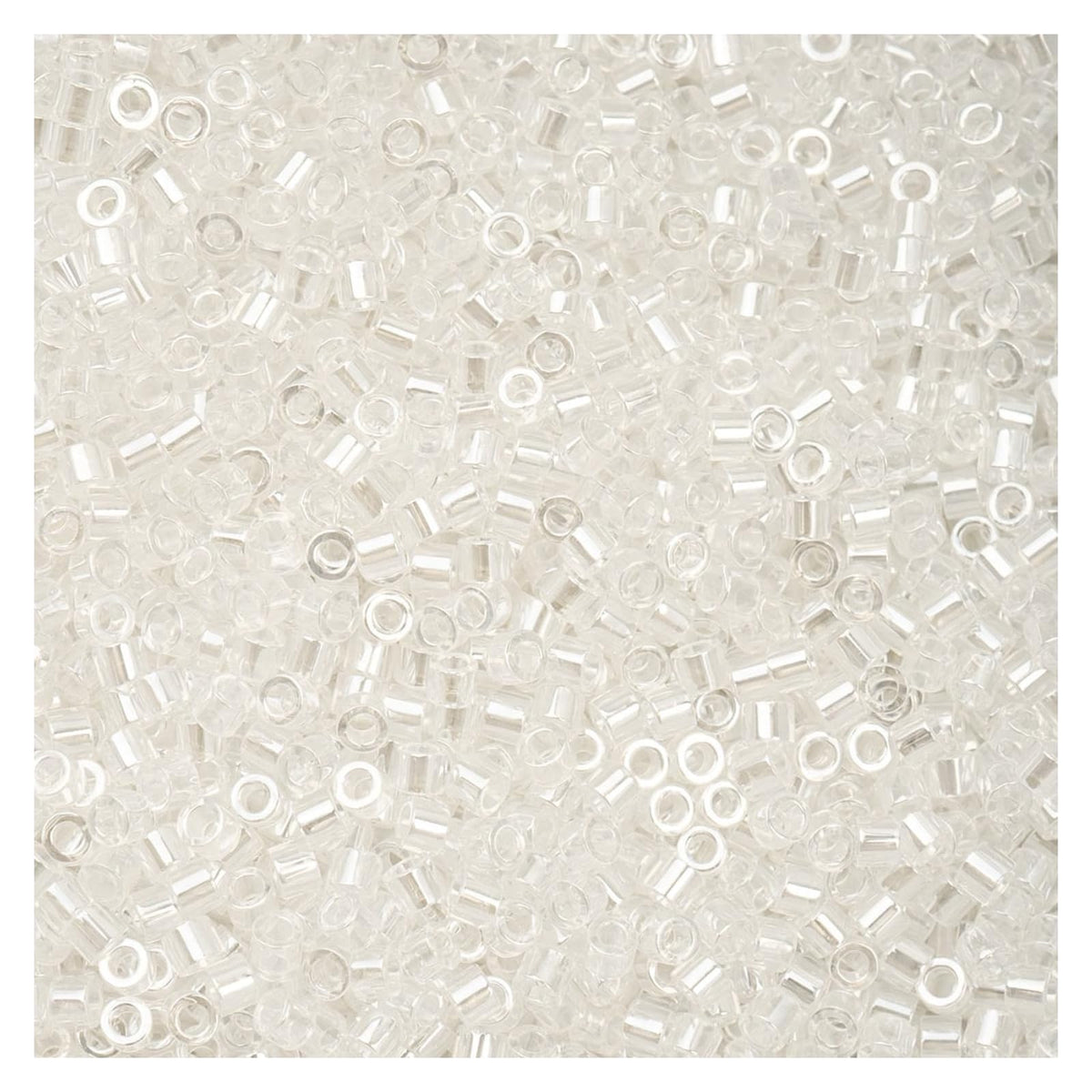 John Bead Craft Bead, Size 11, Transparent Crystal Luster