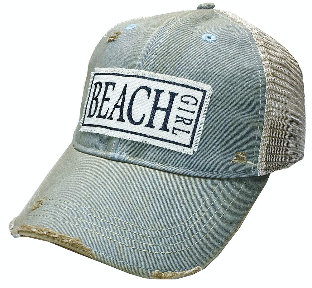 VINTAGE LIFE Hat, Beach Girl (Sky Blue), Baseball