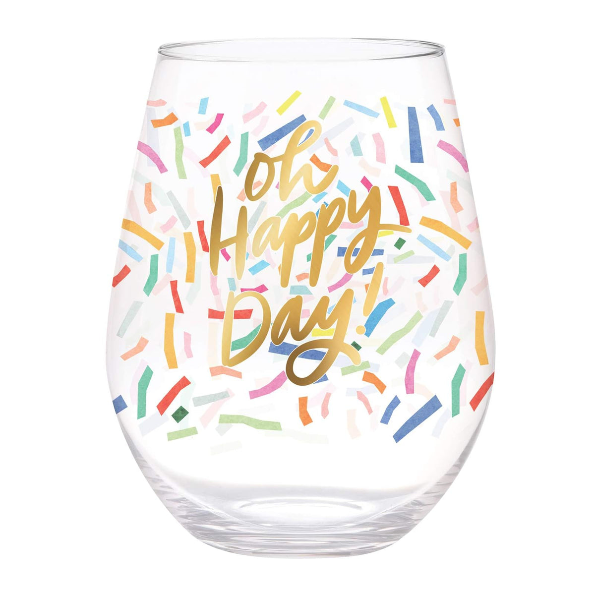 Slant Collections Drinking Cup, 30 Ounces, Oh Happy Day