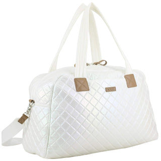 BODHI Handbag, Large, Weekender - White Iridescent