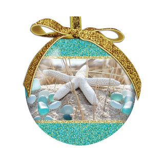 Cape Shore Hanging Ornament, Turquoise, Cape