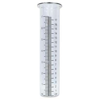Comfy Hour 8.25 Inch Rain Gauge Replacement Tube, Clear Glass