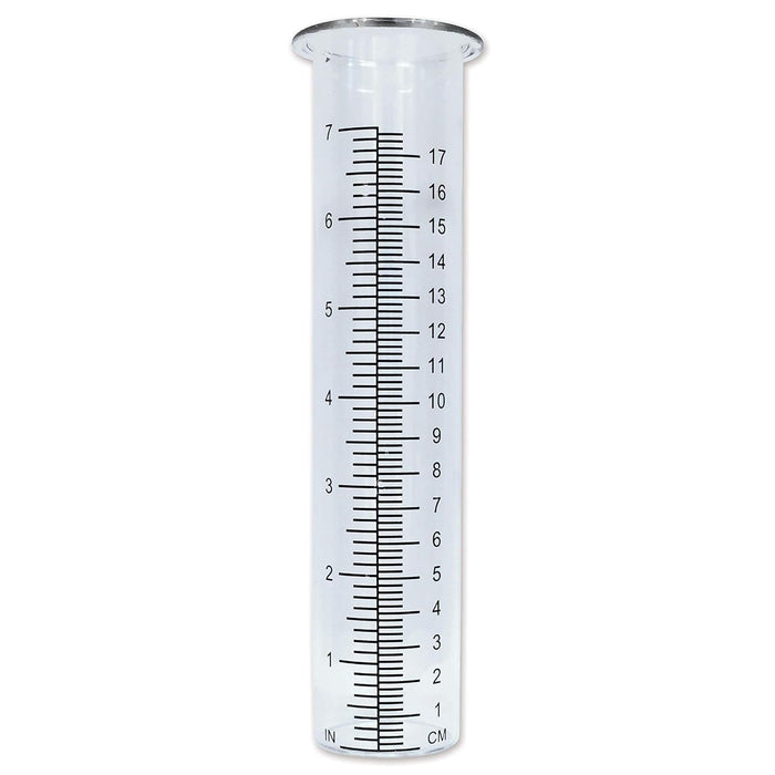 Comfy Hour 8.25 Inch Rain Gauge Replacement Tube, Clear Glass