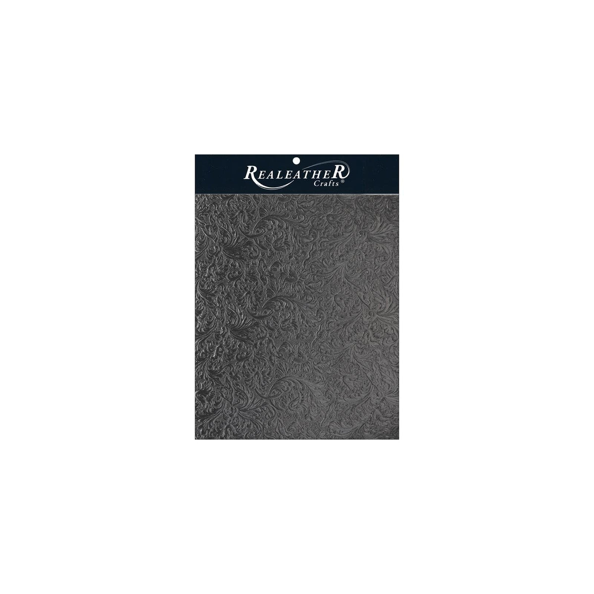 Realeather Decorative Ribbon Trim, 8.5x11", Black Acanthus