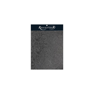 Realeather Decorative Ribbon Trim, 8.5x11", Black Acanthus