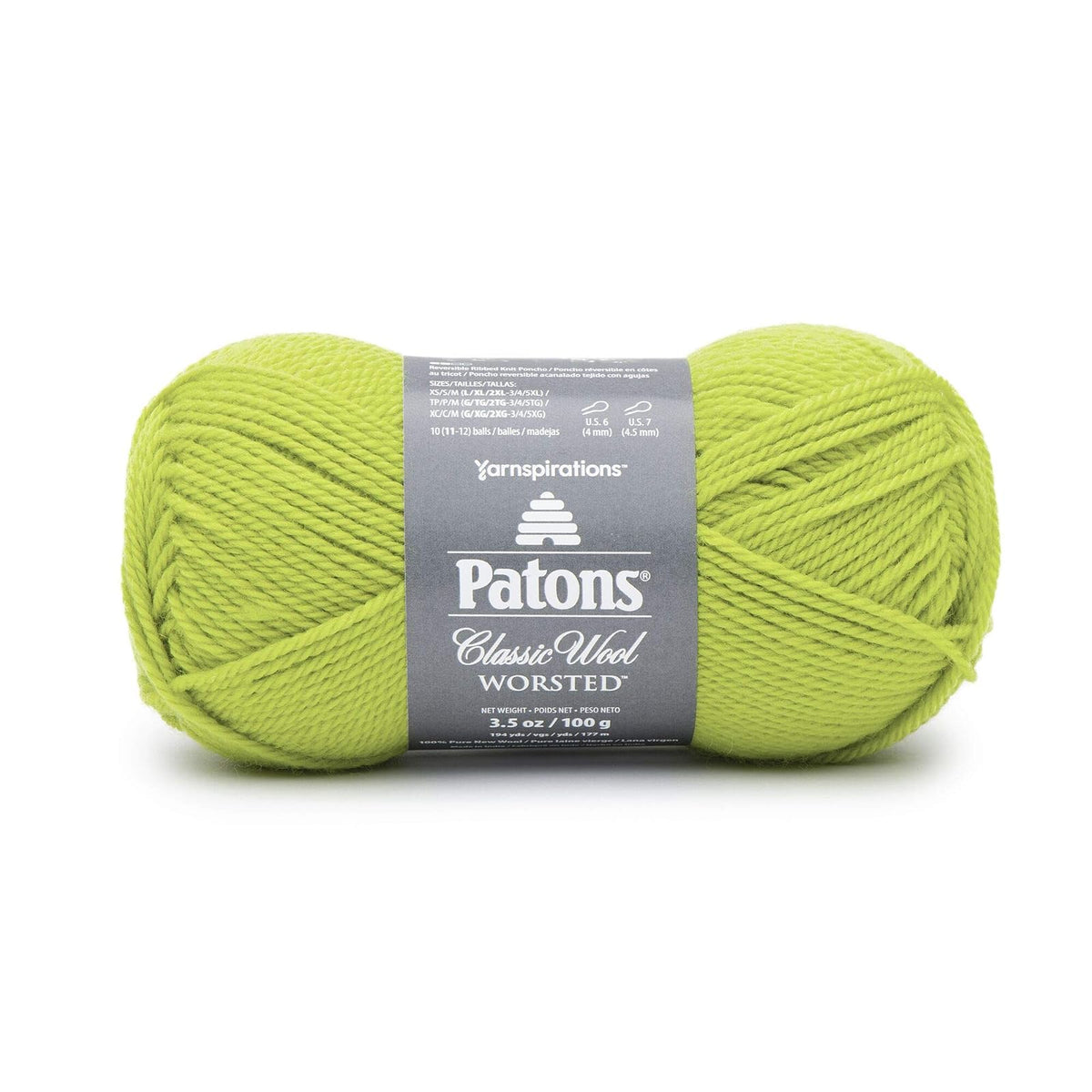 Spinrite Yarns (CA) Patons Classic Wool Yarn, Sprout