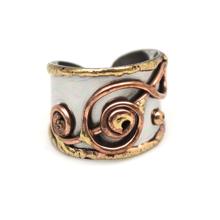 Anju Ring, Adjustable, Stainless Steel