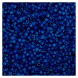 John Bead Craft Bead, Size 11, Transparent Cobalt Blue