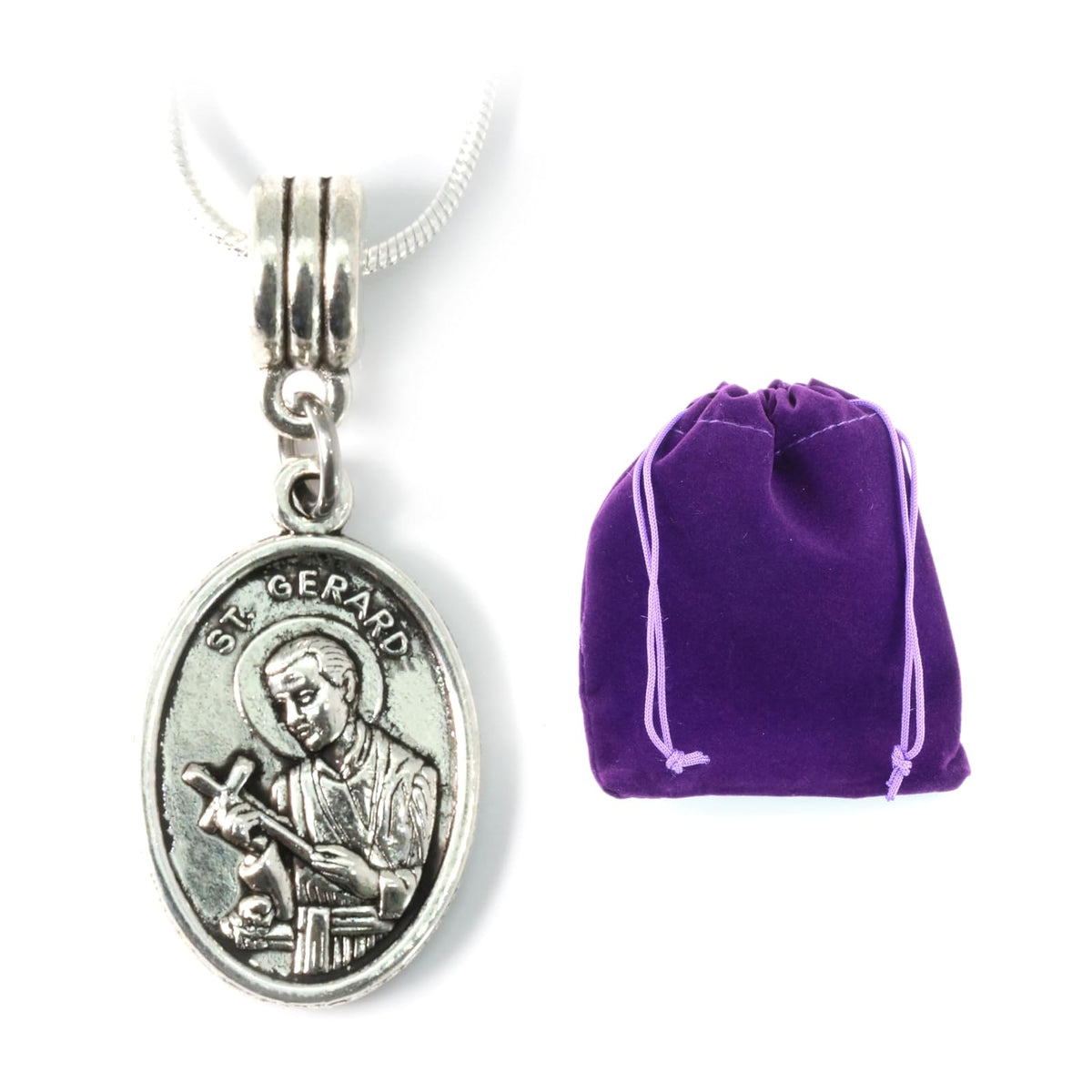 Dave The Bunny Necklace, Silver, Chain,Charm,Religious