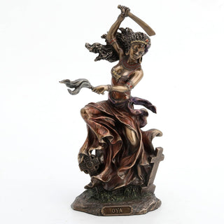 Unicorn Studio Veronese Design Bronzed OYA Goddess of Wind and Transformation Statue