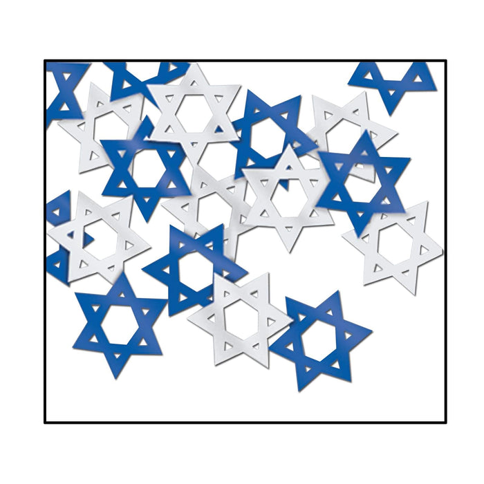 Beistle Confetti, 1.5 Ounces, Silver/Blue