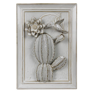 HomArt Wall Art, 8 x 1.5 x 11 inches, Milky White