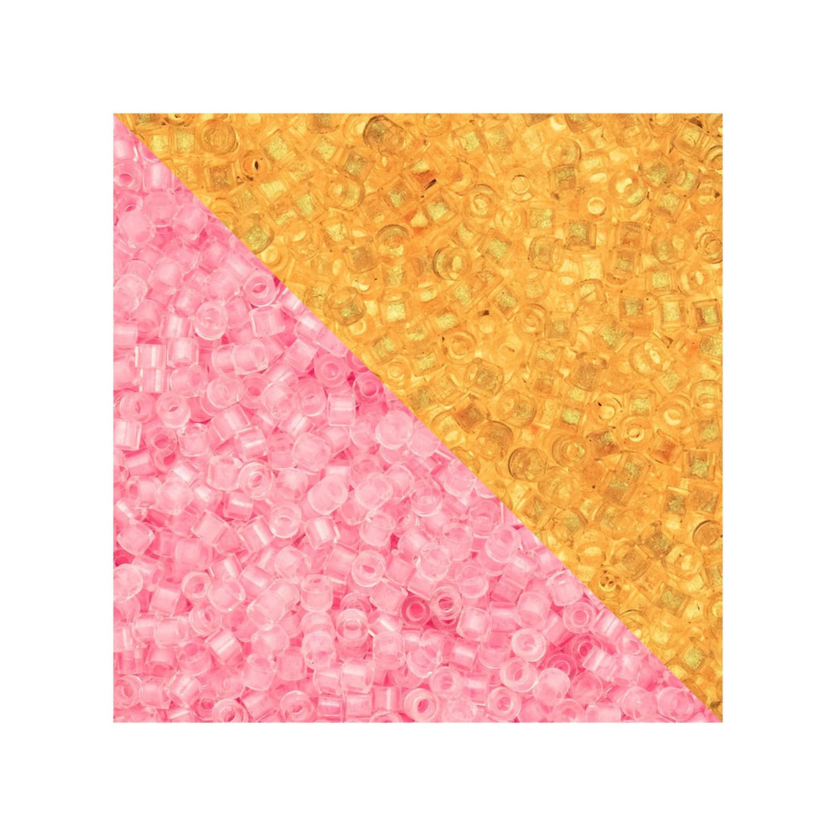 John Bead Craft Bead, Size 11, Pink Neon Glow in Dark