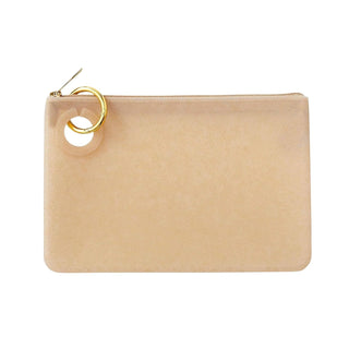 Oventure Cosmetic Case, Gold, Silicone Wallet