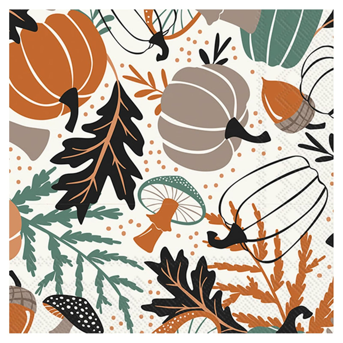ihr SINCE 1977 Disposable Napkin, 5" x 5", Autumn Grove