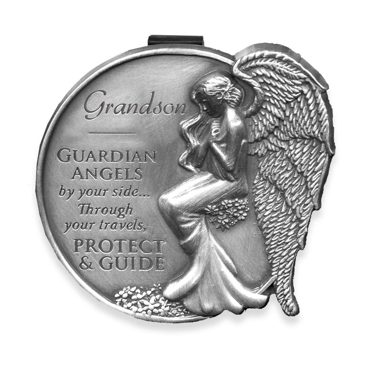 Quanta AngelStar 15687 Grandson Guardian Angel Visor Clip Accent, 2-1/2-Inch