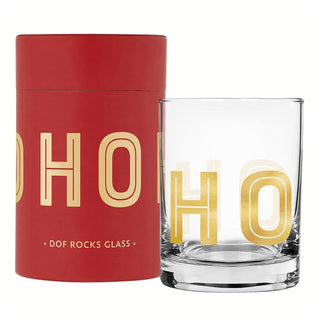 Santa Barbara Design Studio Drinking Cup, 14 Ounces, Gold Ho Ho Ho