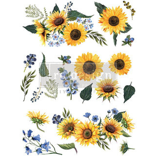 PRIMA MARKETING INC Sticker Decal, Transfers - Sunflower Fields - 22"x30", Sunfl