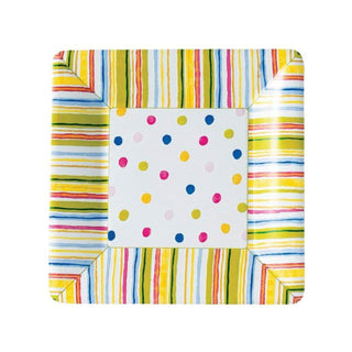ihr SINCE 1977 Dishware Plate, 8-Count, Smart Dots