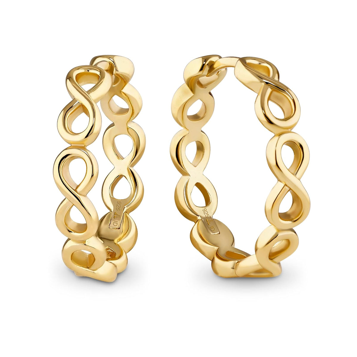 DEVATA Earring, 20mm, Gold Plated/Infinity LVS8232