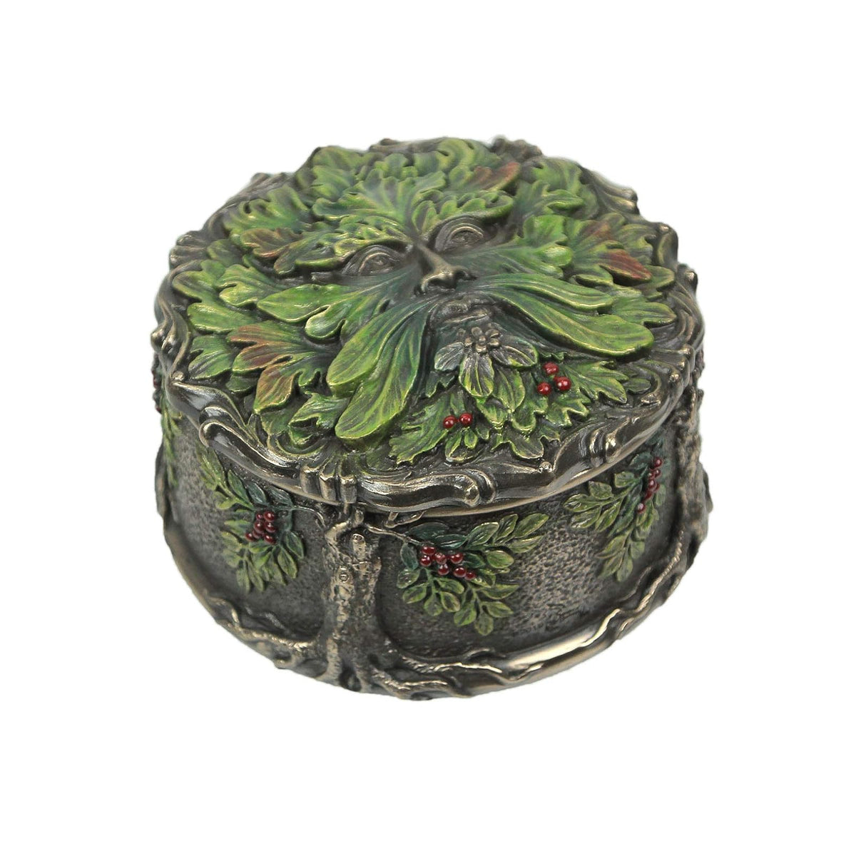 Veronese Design Storage Box, L 3.94 * W 3.94 * H 2.56, Bronze