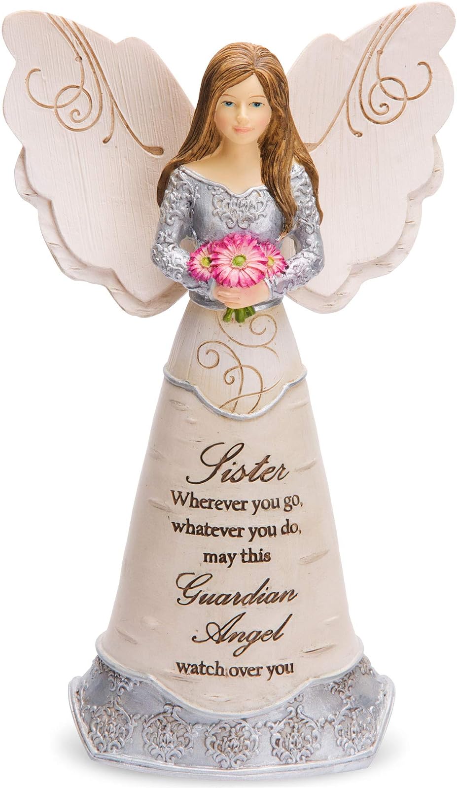 Pavilion Gift Company Elements Sister Guardian Angel Figurine 6 Pink