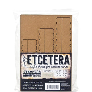 Stampers Anonymous Decorative Cutout, ys/m, Brown
