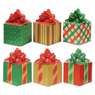 Beistle 3-Pack Christmas Party Favor Boxes, 3-1/4-Inch by 5-3/4-Inch, One Size