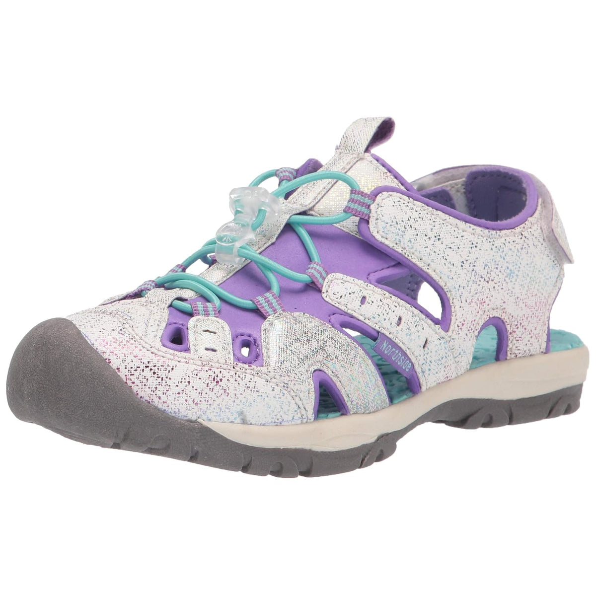 Northside Sandal, 2 Little Kid, White/Lilac