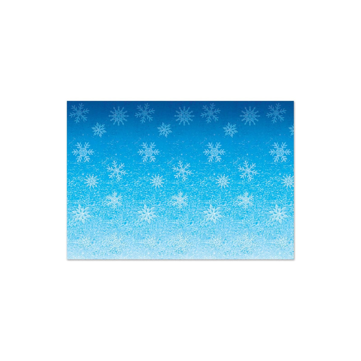 Beistle Backdrop, Snowflakes, Blue/White