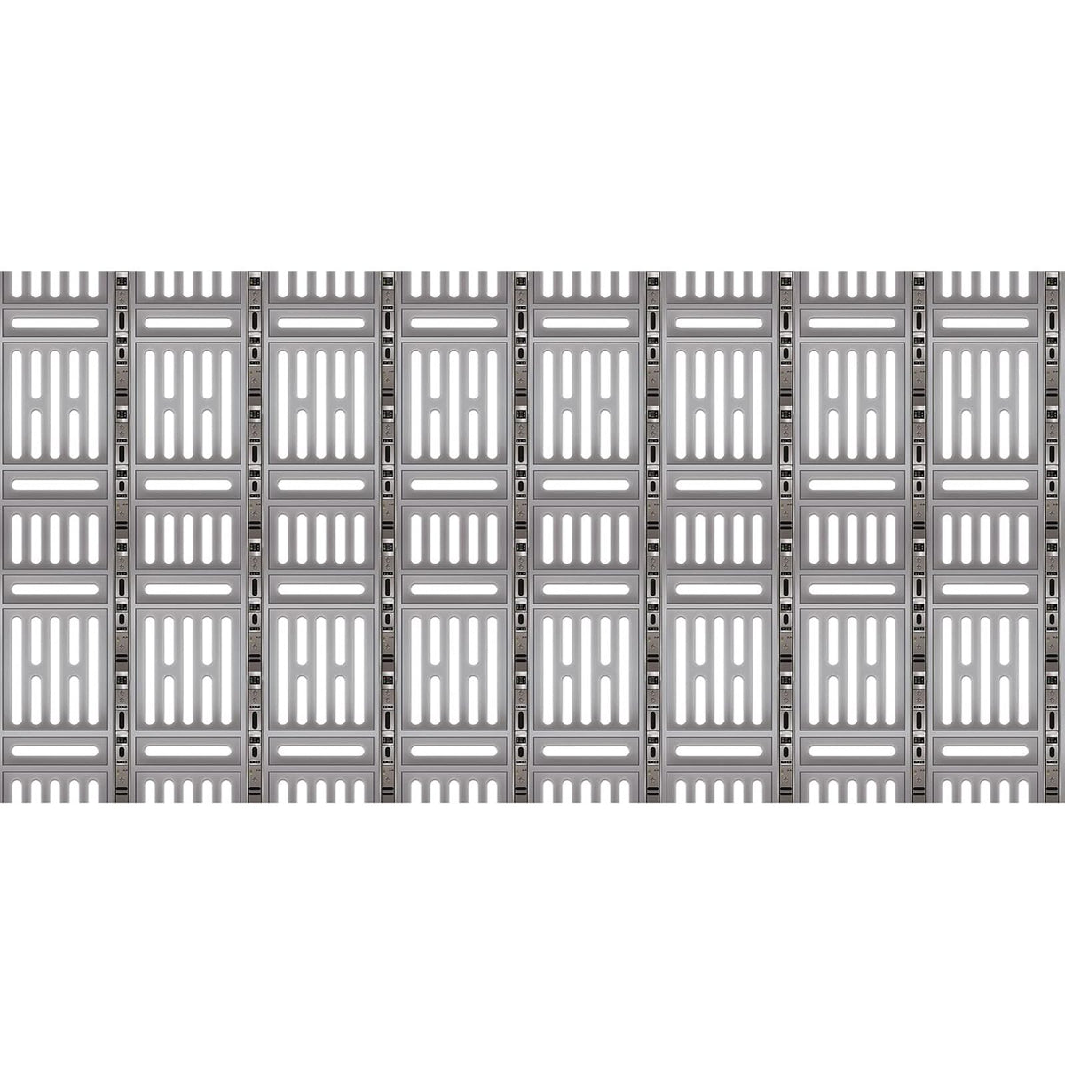 Beistle Party Supplies Space Station Backdrop, 4' x 30', Gray/Black/White