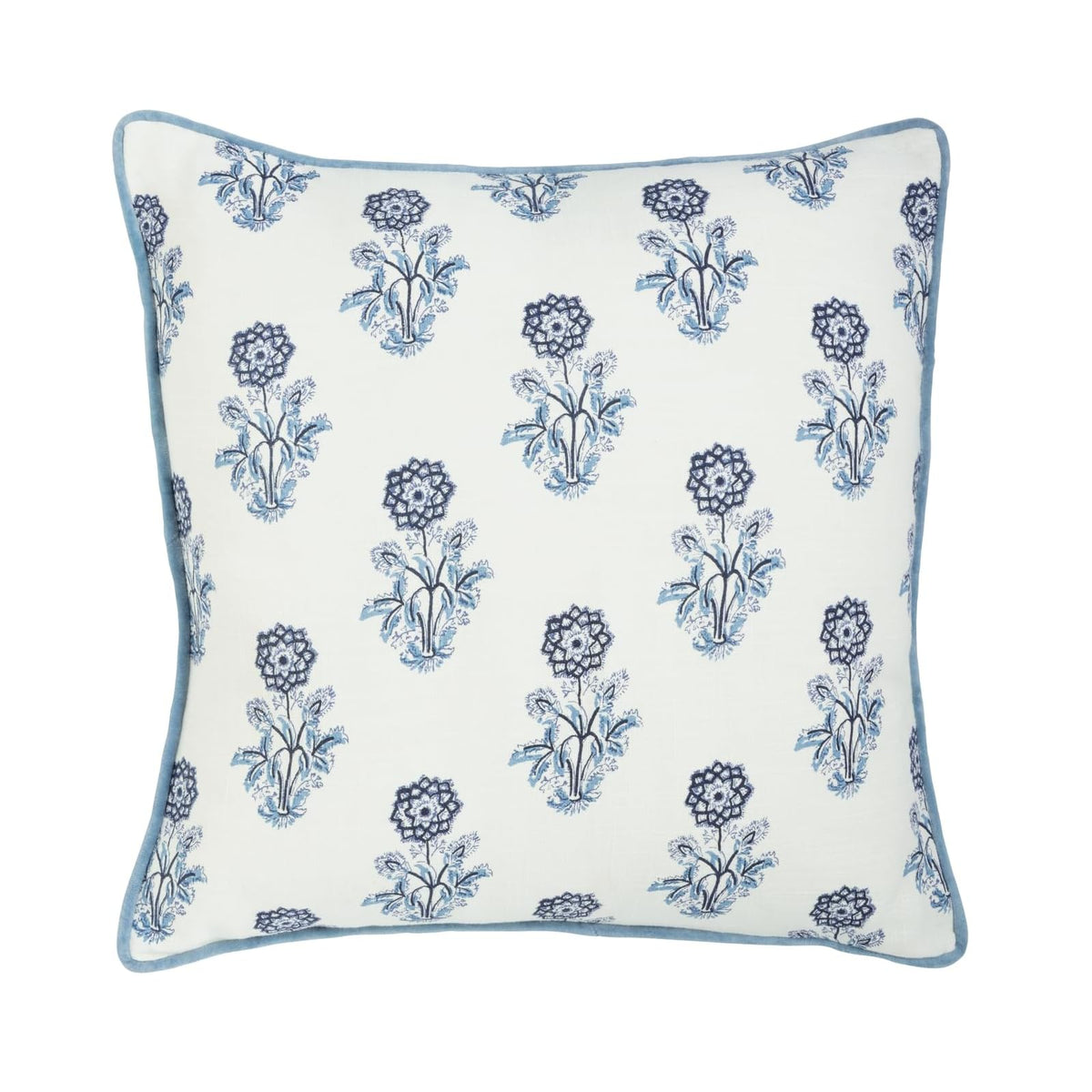 Mud Pie Pillow, 20" x 20", Blue