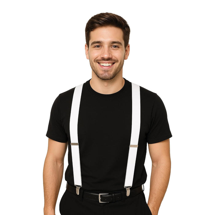 Beistle Suspender, One Size, White