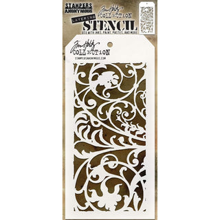 Stampers Anonymous Template Stencil, 4.125 x 8.5 inches, Ironwork -Layered
