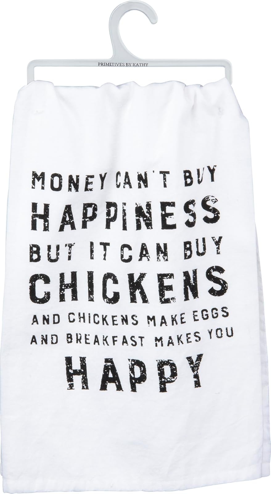 Primitives By Kathy Breakfast Makes You Happy Tea Towel