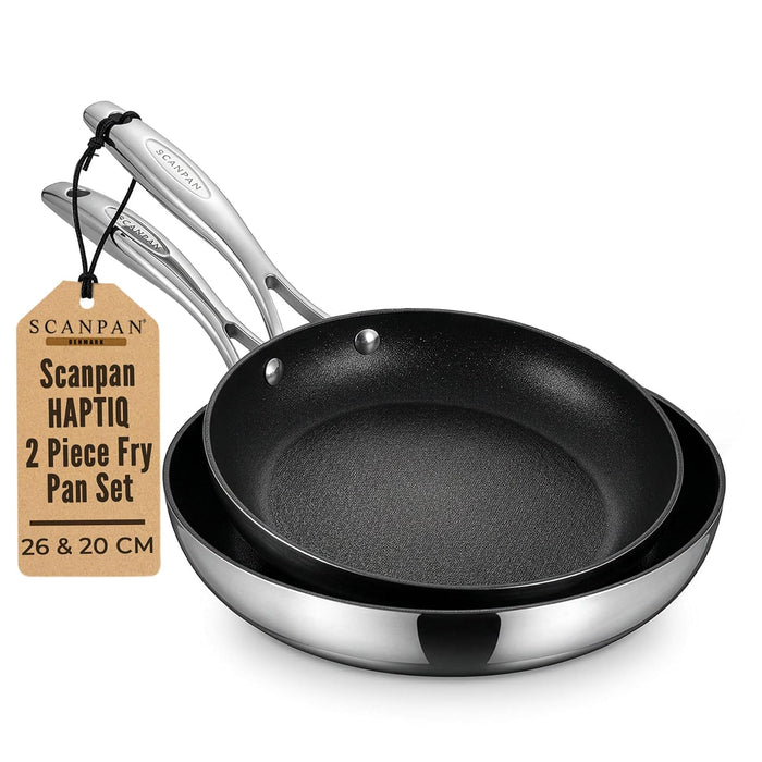 Scanpan HaptIQ Stainless Steel-Aluminum 8 and 10.25 Inch 2-Piece Fry Pan Set