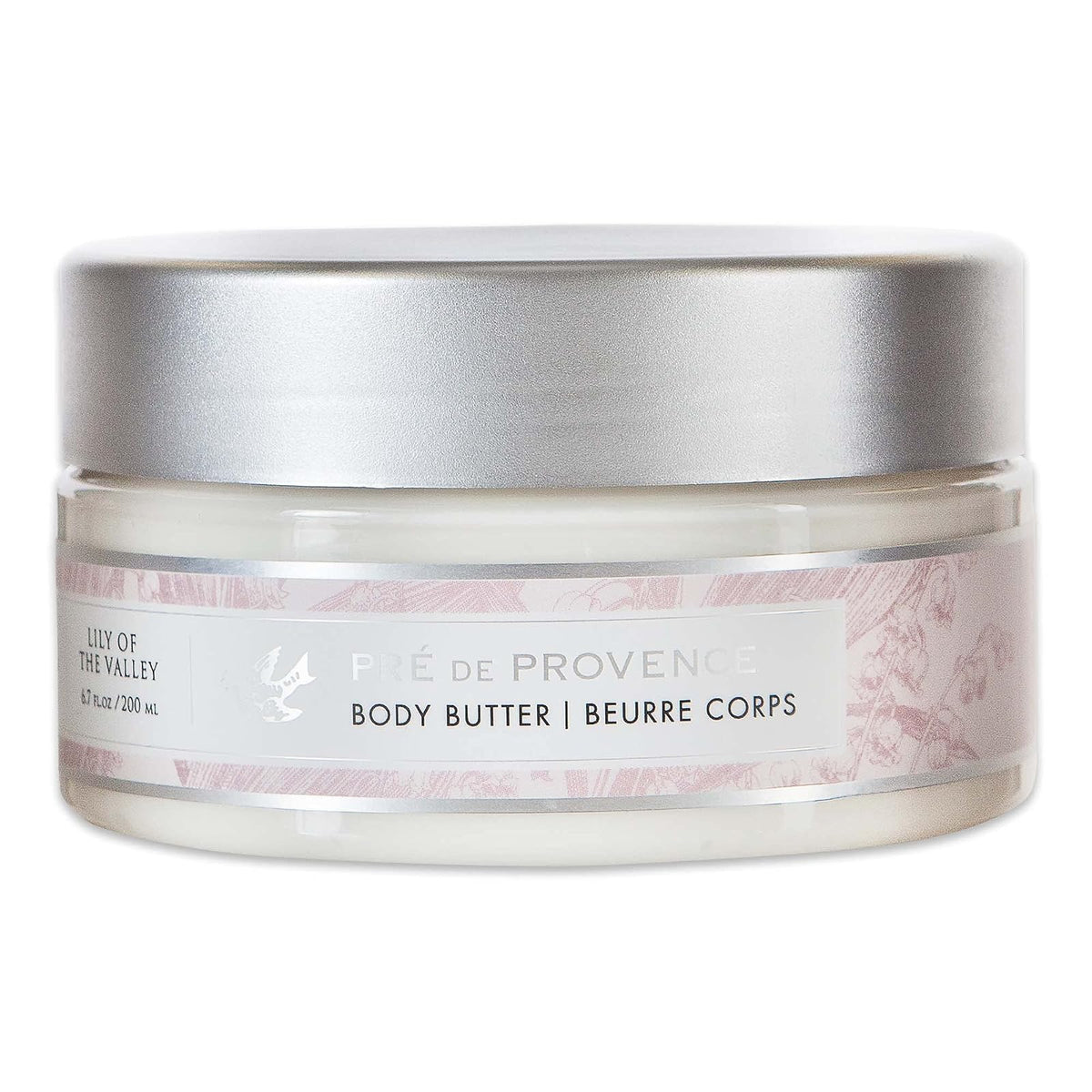 European Soaps Pre de Provence Collection Shea Butter Enriched Soothing & Moisturizing, Body Butter, 6.7 fl oz, Lily of the Valley