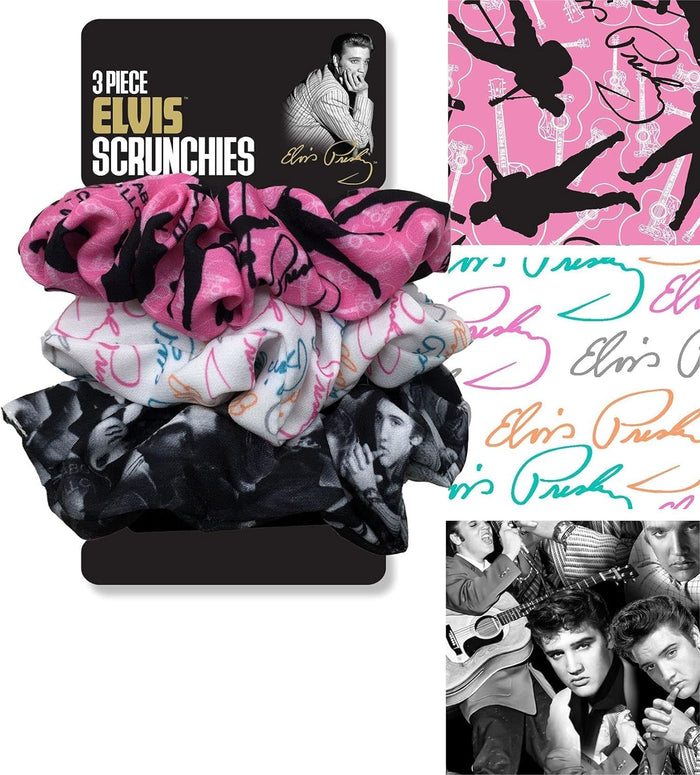 Spoontiques 19959 Elvis Scrunchies, Set of 3, 4-inch Depth