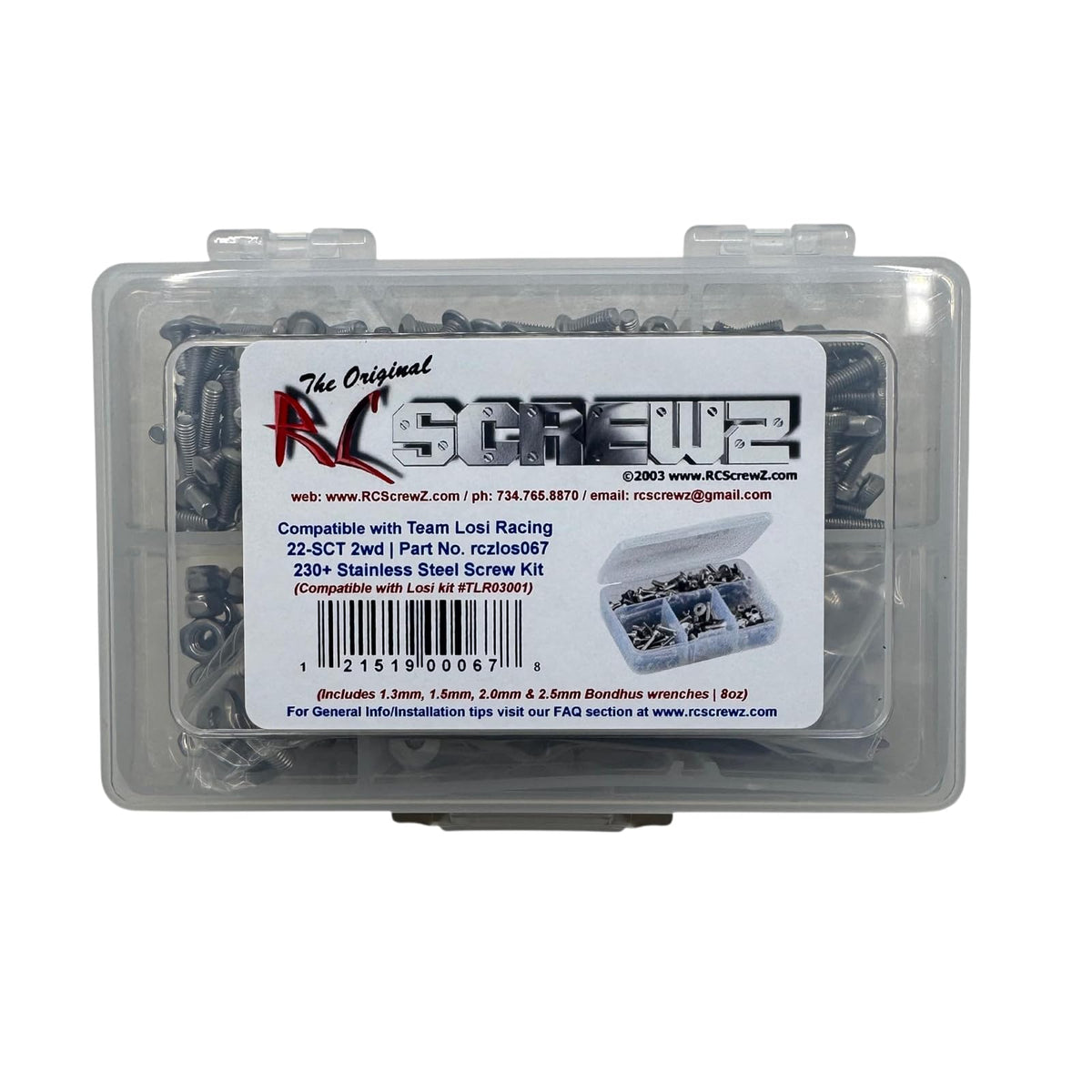 RC Screwz Screws, Silver, Modern