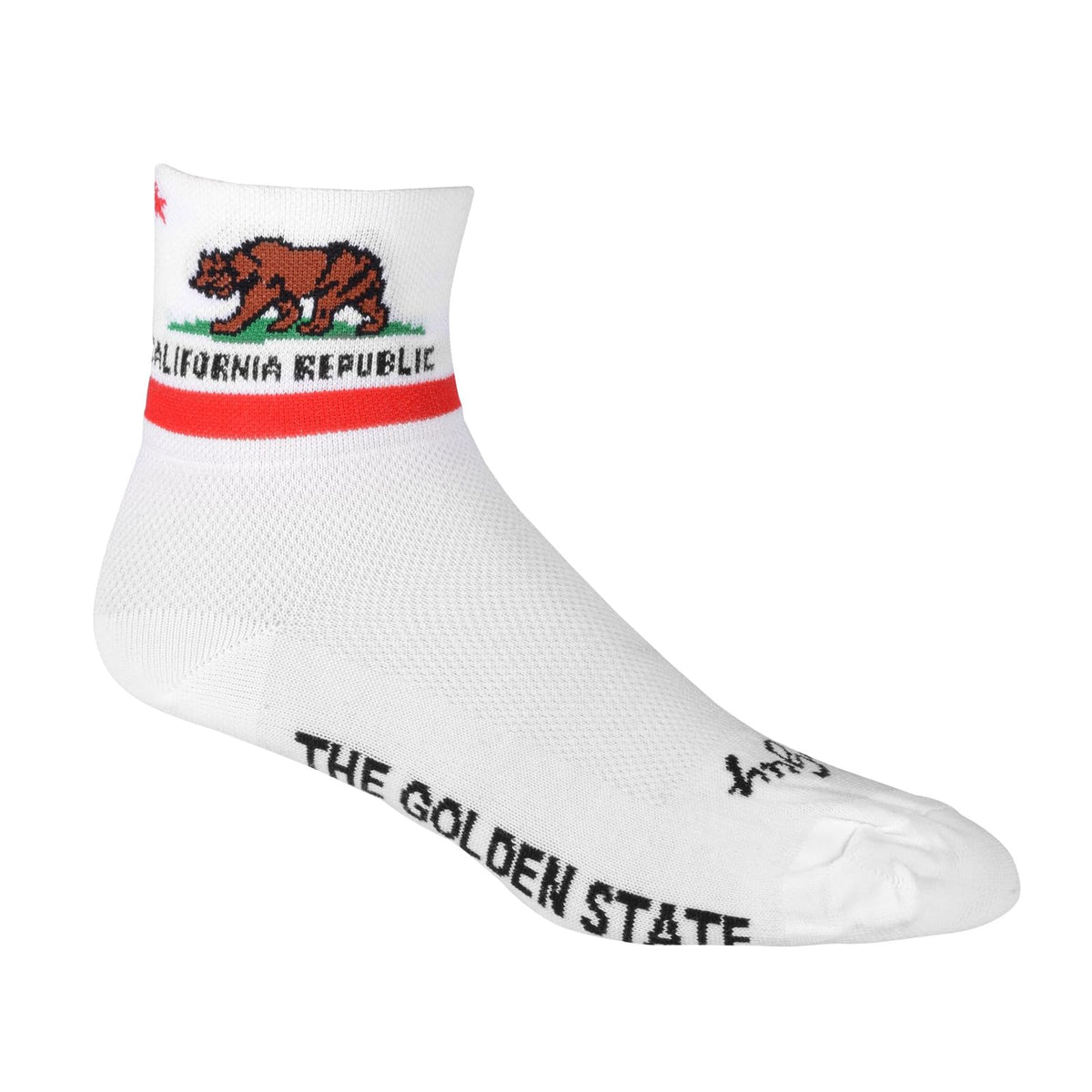 SockGuy Socks, Large-X-Large, California Flag