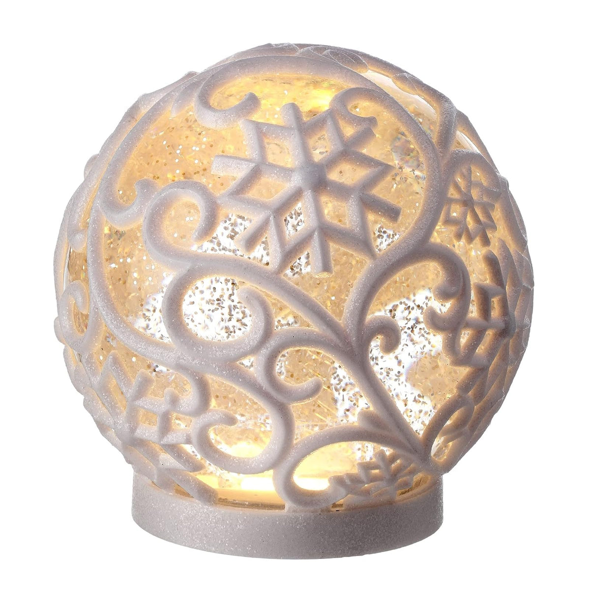 Regency International Snow Globe, White, Classic