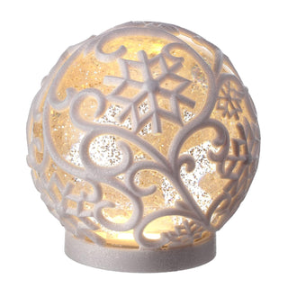 Regency International Snow Globe, White, Classic