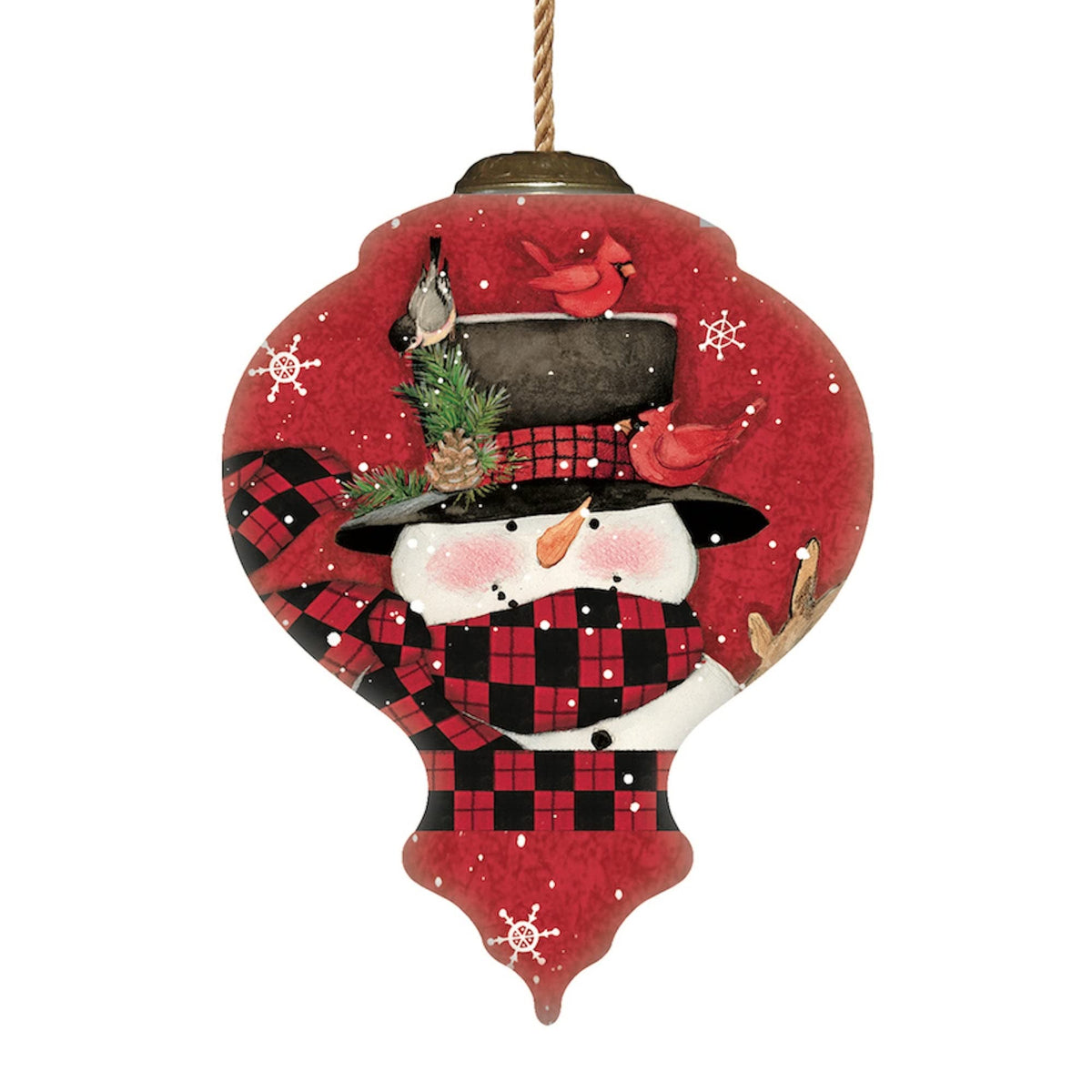 Inner Beauty Hanging Ornament, 3.75 inch, Red