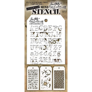 Tim Holtz Template Stencil, 6.25 x 3 inches, Mini