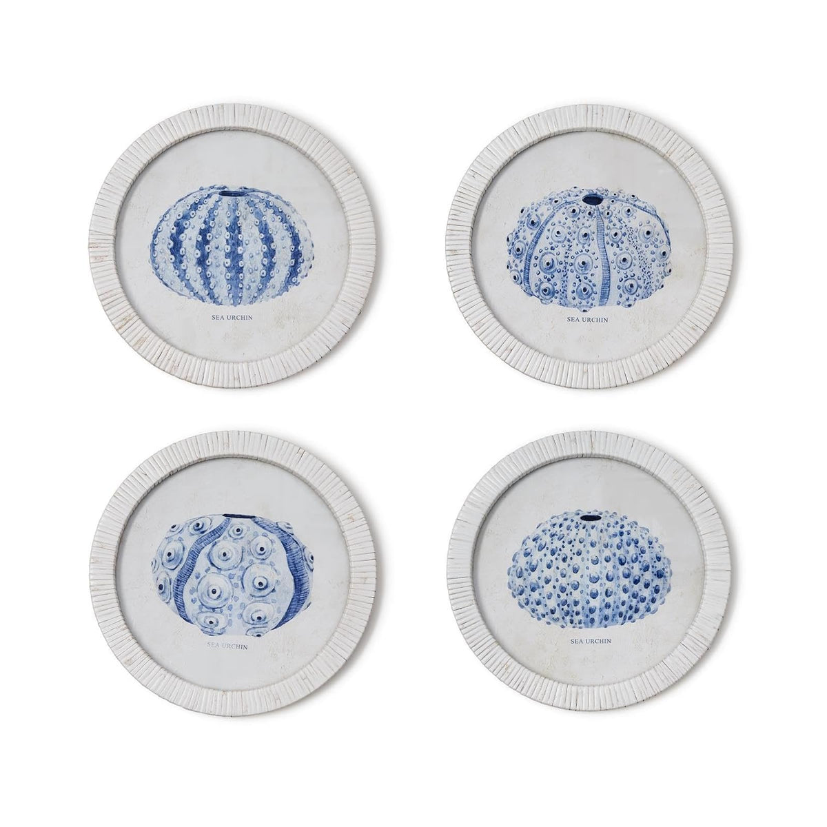 Two's Company Wall Art, 11.75", White & Blue
