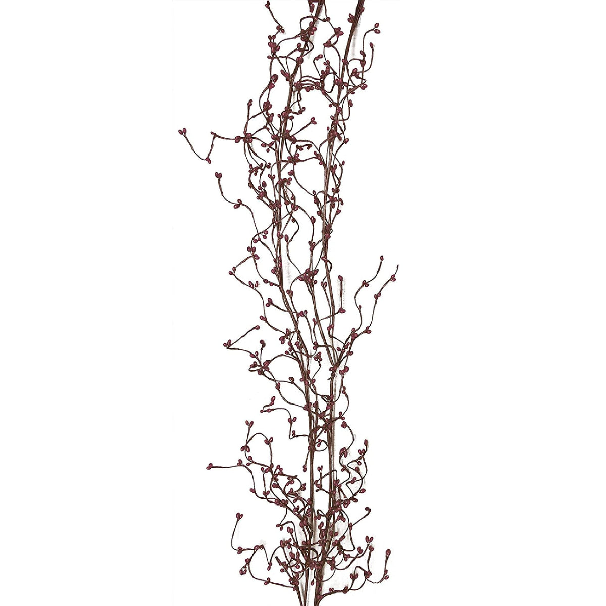CWI Burgundy Garland - 4ft - Artificial Garland for Mantle, Arch, Table, and Entryway