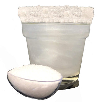 Ultimate Baker Snowy River White Cocktail Salt - Natural Kosher White Margarita Salt for Cocktail Rimming (8oz Bag)