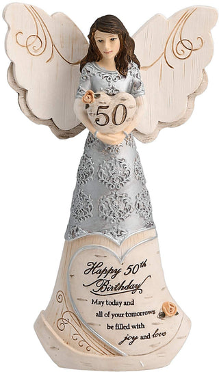 Pavilion Gift Company Figurine, 6", Beige, Silver