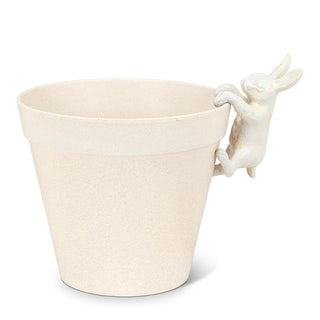 Abbott Collection Planter, Bunny (4"H), Antique White