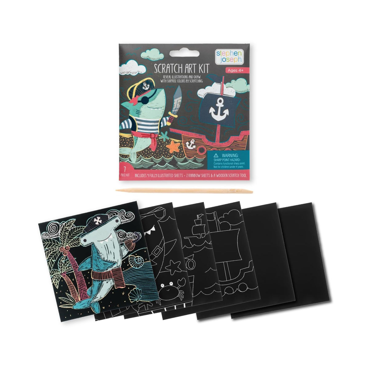Stephen Joseph Art Craft Kit, Shark, Modern